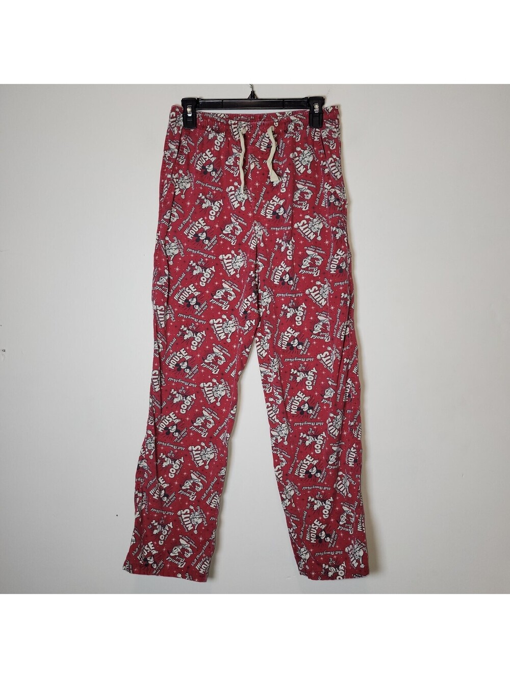 Disney Parks Mickey Mouse Goofy Donald Duck Sleepwear Lounge Pants Women's sz S